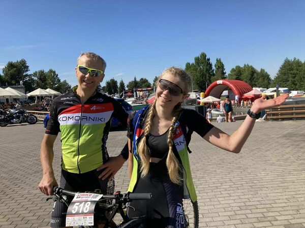 Adrianna i Artur na 6. edycji Bike Maraton w Bielawie 2023