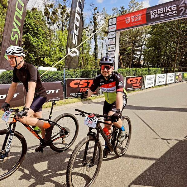 Michał na Bike Maraton Miękinia 2024
