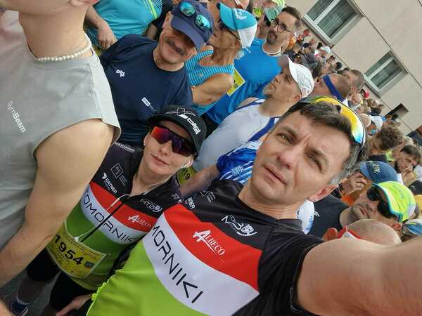 Kasia i Marcin na Grodziskim Półmaratonie Słowaka 2024