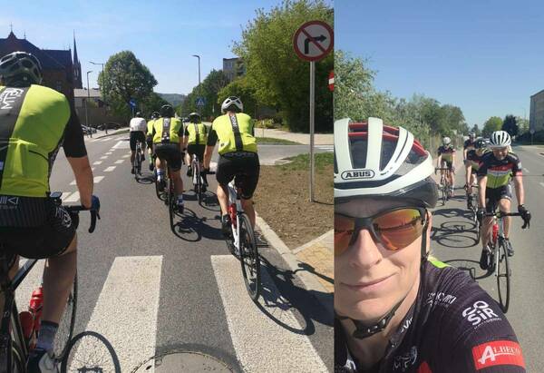Komorniki MTB Team na szosowym treningu w Górach Sowich